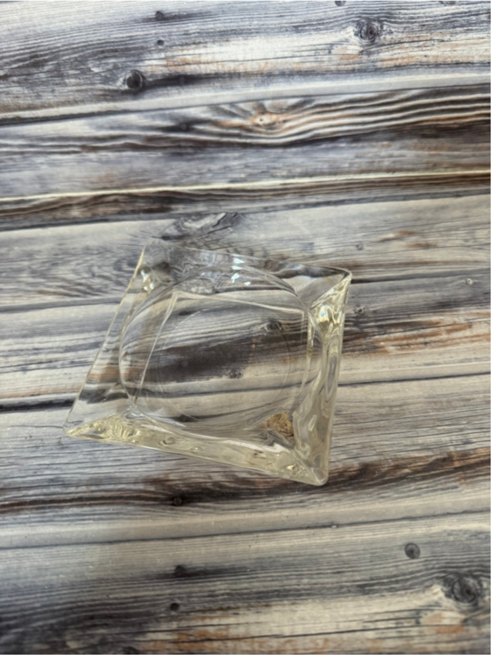 Vintage small glass ashtray